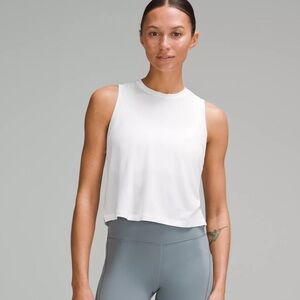 Lululemon Ultralight Waist-Length Tank Top WHT 6
